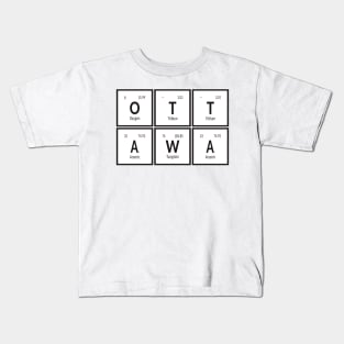 Ottawa Periodic Table Kids T-Shirt